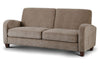 Vivo 3 Seater Sofa in Mink Chenille